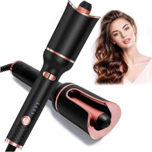 Fer à boucler automatique Welikera, utilisable sur cheveux secs ou humides, 4 formes de boucles réglables, chauffe rapide, tenue longue