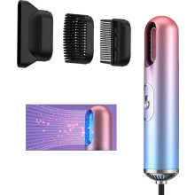 Haardroger, haardroger met negatieve ionen, 3-in-1, sneldrogend, stil, draagbaar, mini-haardroger, 3 accessoires, voor op reis, kleurve