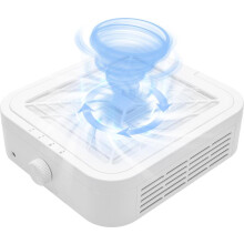 Nagelstofafzuiger, 120 W geluidsarme stofafzuiger voor nageltechnici, 3 zuigkrachtniveaus (6000 / 9000 / 12000 tpm)