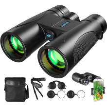 Κιάλια, κιάλια 12x42 HD για ενήλικες με συμπαγή κιάλια προσοφθάλμιου και βάση,