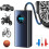 Compressore d'aria wireless per auto, display digitale, pressione intelligente, pompa d'aria con display digitale e arresto automatico 1