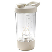 400 ml:n sähköinen proteiinipirtelösekoitin, 7000 rpm paakkumattomille juomille, BPA-vapaa, itsepuhdistuva, kuntosalille ja matkoille
