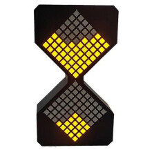 Elektronische Sanduhr mit LED-Licht, 1–30 Minuten einstellbar, Lernuhr für Kinder, wiederaufladbar, Tischuhr mit Licht und Sensor