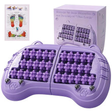 Voetmassageroller, draagbare voetmassager, paars, voor verlichting van plantaire fasciitis, ontspanning en stressvermindering, geschikt