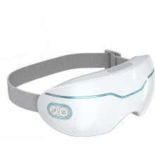 Oogmassageapparaat, elektrisch oogmasker met microstoom, temperatuurregeling 42C/45C, timer, verzacht vermoeide en droge ogen