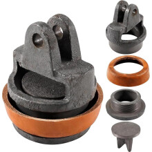 Ersatzkolben für Handpumpen, Komplettset mit Lederhülse und Dichtung, Gusseisen, für die Reparatur von Gartenpumpen, langlebig und stab
