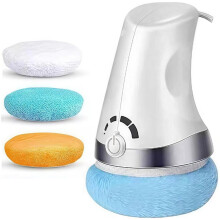 Lichaamsmassageapparaat, buikvormer, met 3 huidvriendelijke, wasbare massagepads, handzaam apparaat, voor buik, taille, billen, armen,
