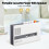 (White) Vintage Walkman Portable Cassette Player Retro Audio Kit 3