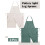 (Brown + Orange) Polyester Canvas Split-Leg Apron Kit Pottery & Floral Designers 4