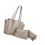 Large Capacity Soft PU Shoulder Bag Multiple Pockets And-Gray 1
