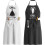 (Red Queen) Polyester Adjustable Neck Letter Apron, Holiday Gift Kitchen Apron Set Home 5