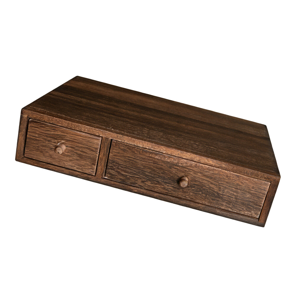 Sturdy Wood Multiple Compartment Storage Tray For-Two Draws 7754002167799