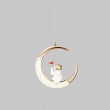 Suspension LED moderne en forme de lune, lampe de chevet pour chambre d'enfant, 3 couleurs