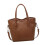 Practical Everyday Women Bucket Bag Shoulder Bag-light brown 1