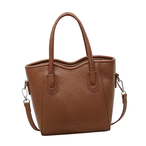 Practical Everyday Women Bucket Bag Shoulder Bag-light brown