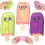 3PC Παγωτό Squeeze Squishy, Καλοκαιρινό Παγωτό Squishy Fidget Αισθητηριακά Παιχνίδια Ανακ 1