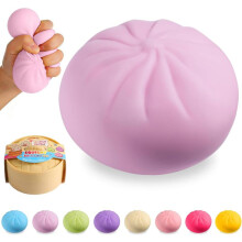 (Vaaleanvioletti) Myppy Squishy, Viral Bao Bun -puristuslelu, Stressinlievityslelu mysteerilaatikkoon, Täydellinen loma- ja syntymäpäiv