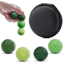 (vihreä) 4 kpl silikonisia magneettisia fidget-palloja teksturoidulla pinnalla, kestävästä materiaalista, aikuisille ja teini-ikäisille
