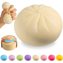 (Bílý) knedlík Squishy, hračka Viral Bao Bun, hračka na úlevu od stresu pro Mystery Box, perfektní dárky k svátkům a narozeninám