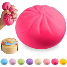 (Rose) Dumpling Squishy, Jucărie Virală Bao Bun Stoarce, Fidget Stres Relief pentru Cutie Misterioasă, Cadouri Perfecte pentru Sărb
