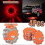 (1Pcs) 4 Pack LED Roadside Warning Flare Kit with Flashing Beacon Discs 2