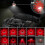 (1Pcs) 4 Pack LED Roadside Warning Flare Kit with Flashing Beacon Discs 4