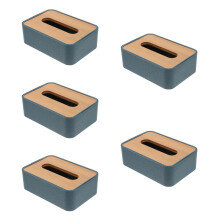 5Stk Moderner Blauer Tissue Boxhalter Für Büro Wohnzimmer Schlafzimmer