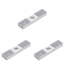 15Pièces Serrage Courroie Aluminium Argenté Accessoire 3D