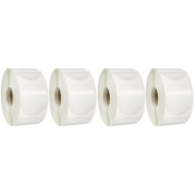 4Rollenwitte Zelfklevende Doorzichtige Labels Voor Cadeau En Envelop