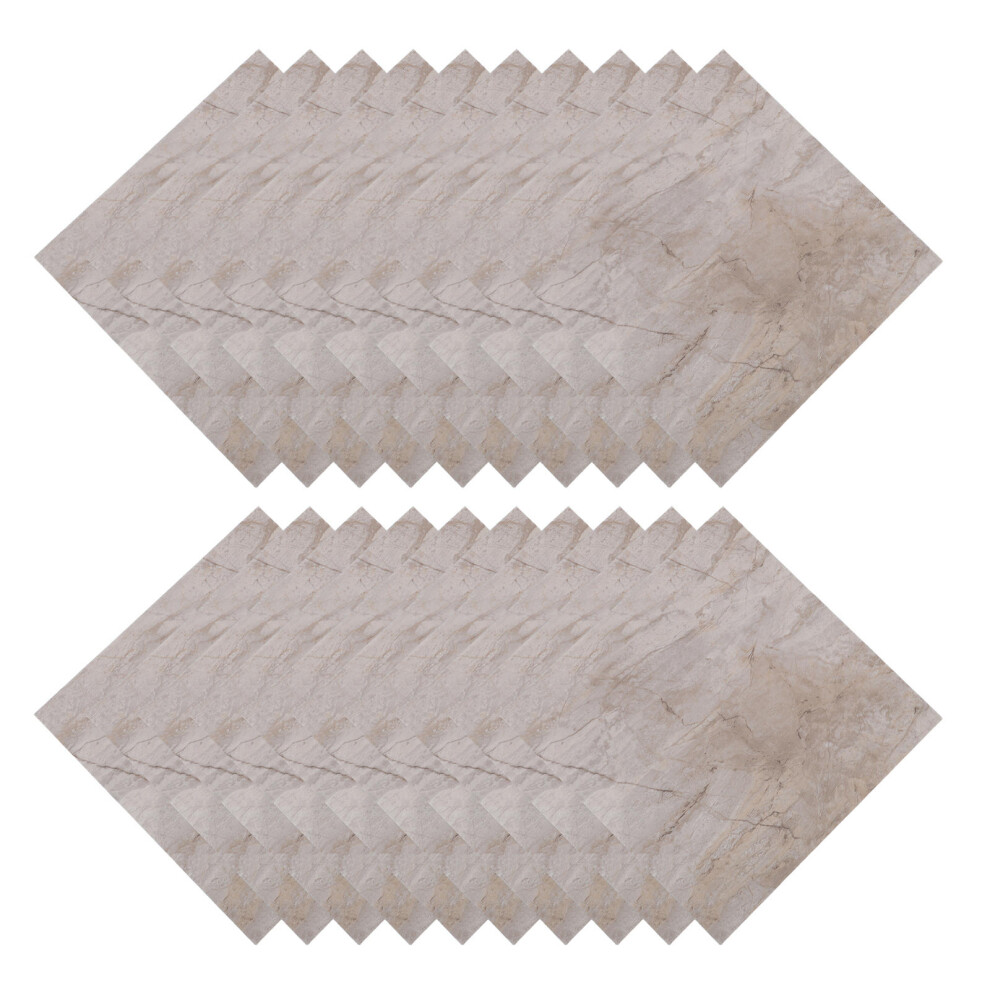20Pcs Renter Friendly Waterproof Marble Peel And Stick Pvc Floor Tiles 3762920108750