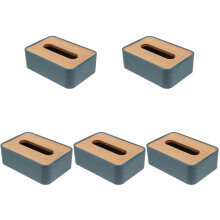 5Pcs Blue Napkin Box Tissue Holder for Bedroom and Bathroom Use