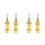 4Pcs Durable Mount Guitar Jack for Electric Bass 1