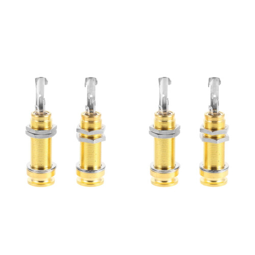 4Pcs Durable Mount Guitar Jack for Electric Bass