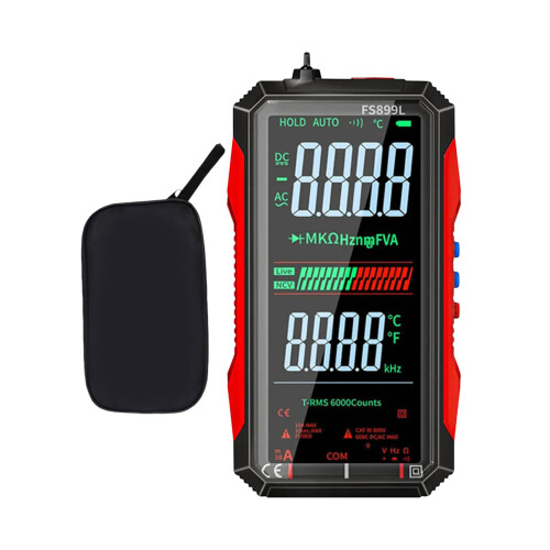 FS899L Wiederaufladbares Multimeter mit großem, hellem