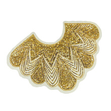 Gebrauchsfertige Stick-Mesh-Stoffapplikation für-Gold