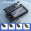 20000mAh Solar Power Bank with 4 Built-In Cables, 6 Outputs, 3 Inputs, LED Display and Flashlight 5