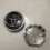 4 pezzi, coprimozzo nero da 62 mm con emblema, copertura centrale del mozzo, accessori auto, resistente e elegante 2