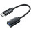 USB-C to USB-A OTG Adapter Cable, Universal for Smartphone and Tablet, Black, Compact and Durable 2