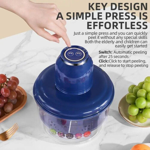 Automatic Electric Fruit and Vegetable Peeler, Rechargeable Garlic Peeling Machine for Home Kitchen, Compact and Easy to Use 2