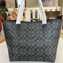 (khaki, 33x29x16) Classic Tote Bag – Large Capacity Shopping Bag – Dual-Use (Handheld/Shoulder) – Genuine Leather Ladies’ Handbag