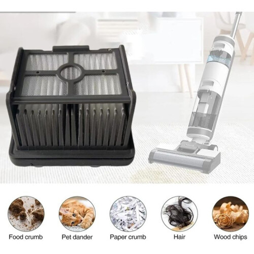 4 Pack Compatible H12 Pro HEPA Washable Filter and Main Roller Brush Replacement for Vacuum Cleaner 1