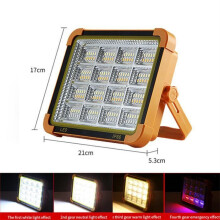Solas Tuile Láithreáin Tógála Solas Oibre LED In-athluchtaithe 10000W Uiscedhíonach 4 Leibhéal Maolaithe