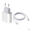 Καλώδιο γρήγορης φόρτισης USB C 20W 1M συμβατό με iPhone 15 και Galaxy S24 Compact White φορτιστ 1