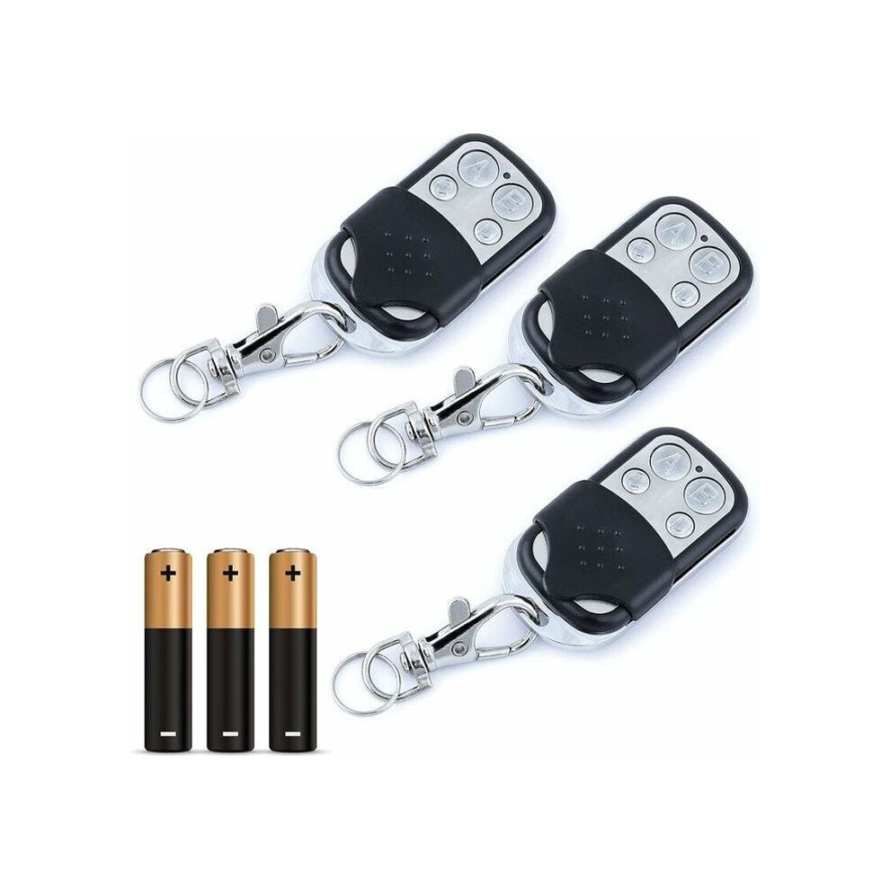 Universal Gate Remote Control, 433.92 Mhz Self-Learning Programming, 4-Channel Remote For Garage And Gates Black 6485316973059