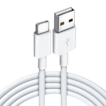 Cavo di ricarica USB-C 2A da 0,9 m, ricarica rapida compatibile con Samsung, Huawei, Sony, Xiaomi e LG, bianco