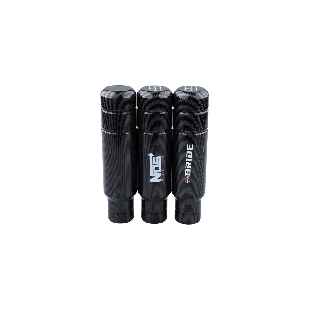 (18Cm Carbon Fiber Nos) Jdm Carbon Fiber Shift Knob For Bride Nos Manual Transmission Car Modification Kit 4754648197429