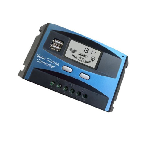 (10A) 10A 20A 30A 40A 50A 60A Solar Charge Controller 12V 24V LCD Display Solar Panel Kit 1