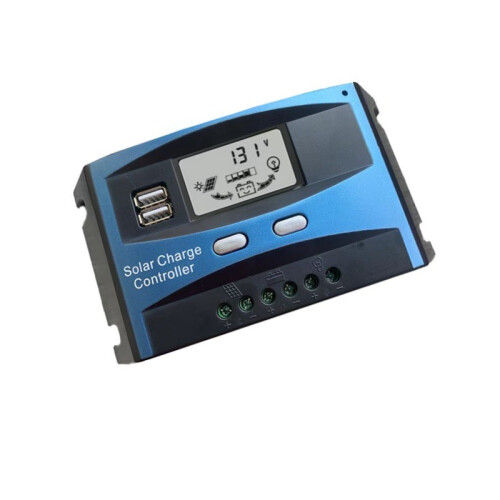 (10A) 10A 20A 30A 40A 50A 60A Solar Charge Controller 12V 24V LCD Display Solar Panel Kit 2