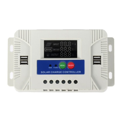 (40A) Color Screen Night Light Display 12V 24V 30A Solar Charge Controller PV System 1