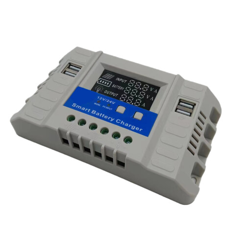 (50A) No Setting Colorful Light 12V 24V 30A 60A Solar Controller Photovoltaic Power Generation Solar Charging Controller 1